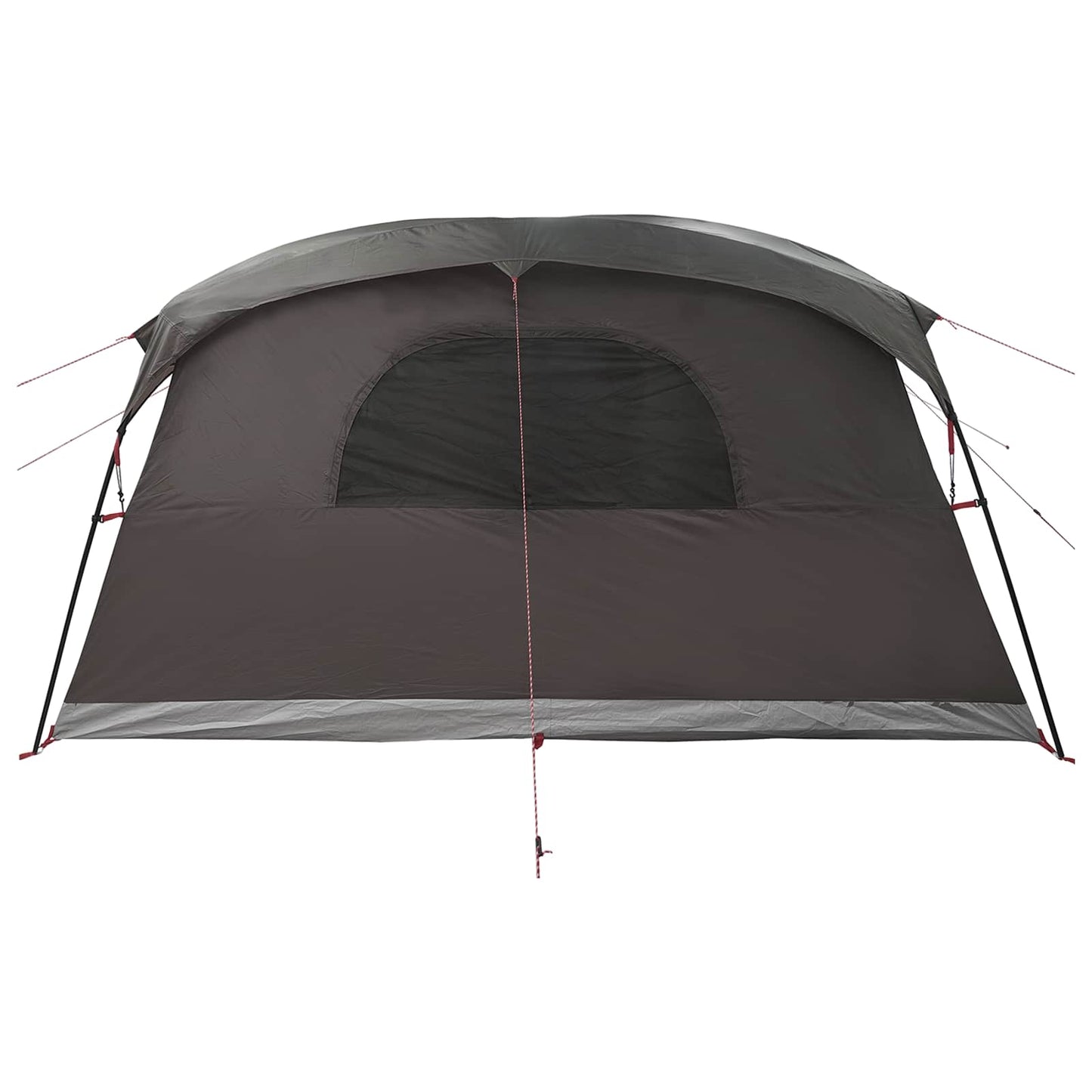 vidaXL Tunnel Tent Brown Grey 366 x 244 x 198 cm Polyester and Steel