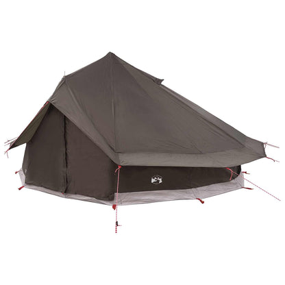 vidaXL Tipi Tent Brown Grey 700 x 700 x 395 cm Polyester and Steel