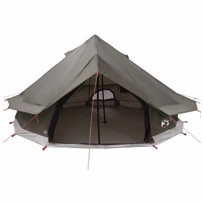 vidaXL Tipi Tent Brown Grey 700 x 700 x 395 cm Polyester and Steel