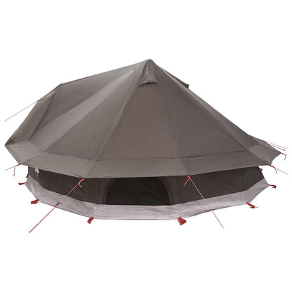 vidaXL Tipi Tent Brown Grey 800 x 800 x 430 cm Polyester and Steel