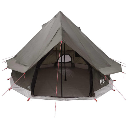 vidaXL Tipi Tent with Roof Brown Grey 250 x 250 cm Polyester and Steel