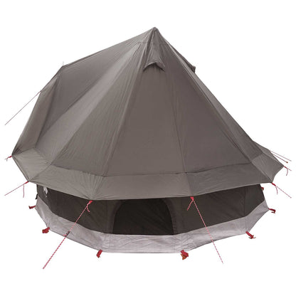 vidaXL Tipi Tent with Roof Brown Grey 250 x 250 cm Polyester and Steel