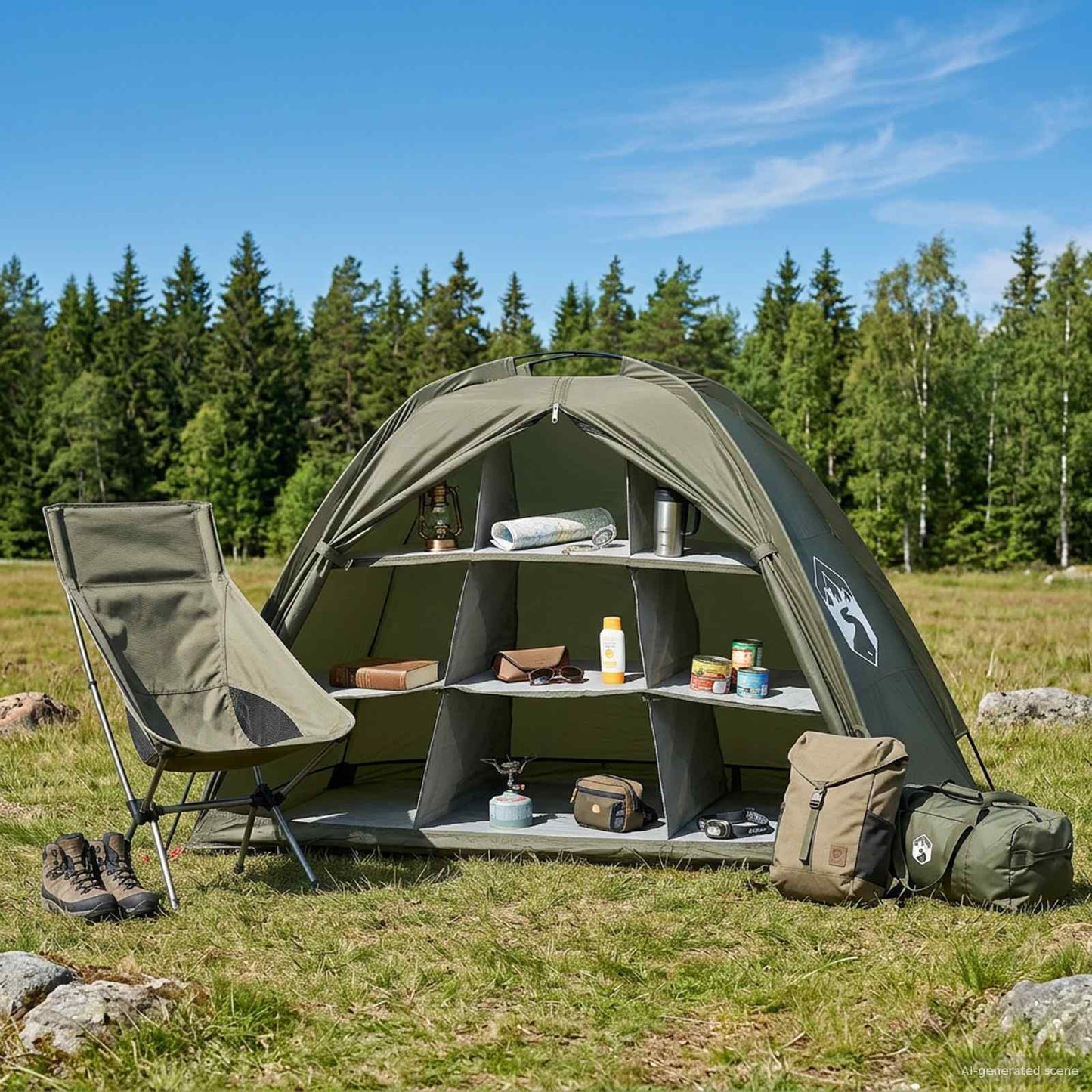 vidaXL Storage Tent Olive Green 120 x 50 x 70 cm Polyester and Steel