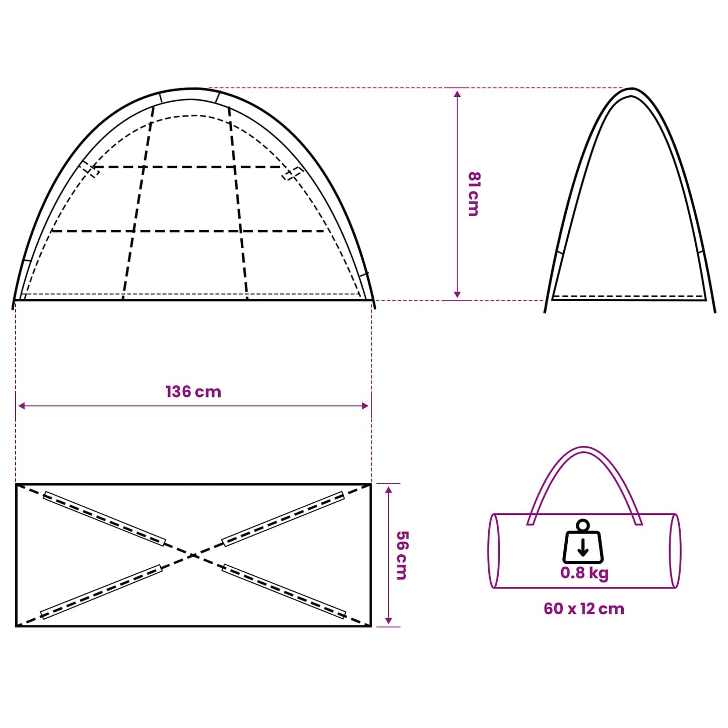 vidaXL Storage Tent Olive Green 120 x 50 x 70 cm Polyester and Steel