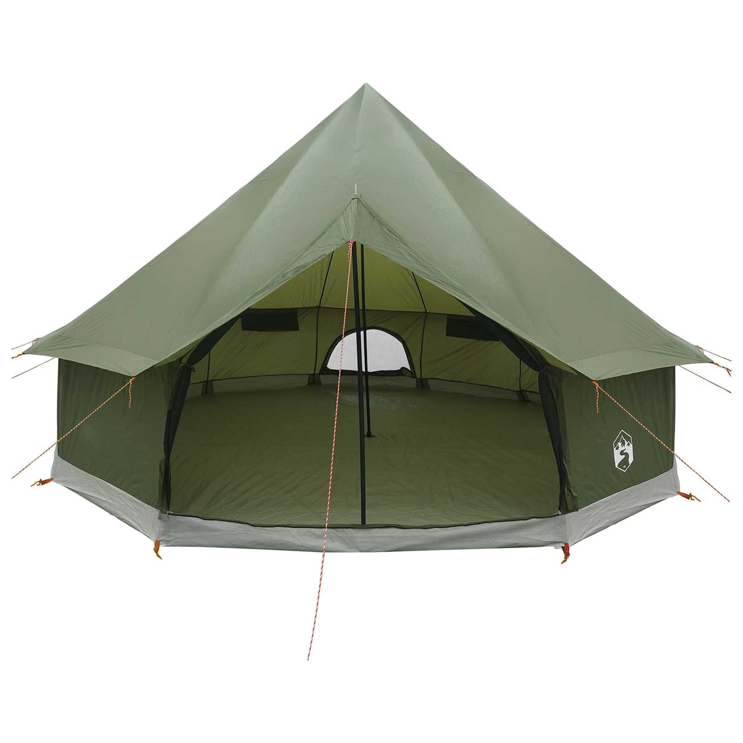vidaXL Tipi Tent Olive Green 300 x 300 x 200 cm Polyester and Steel