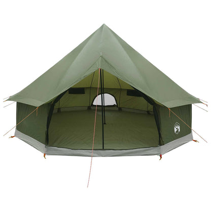 vidaXL Tipi Tent Olive Green 300 x 300 x 200 cm Polyester and Steel