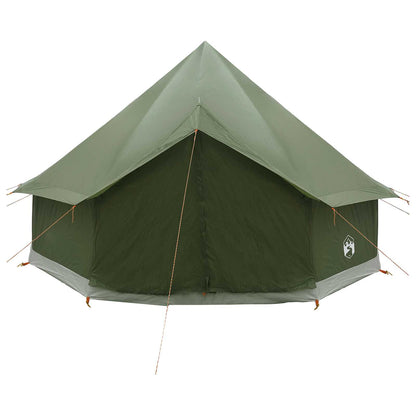 vidaXL Tipi Tent Olive Green 300 x 300 x 200 cm Polyester and Steel