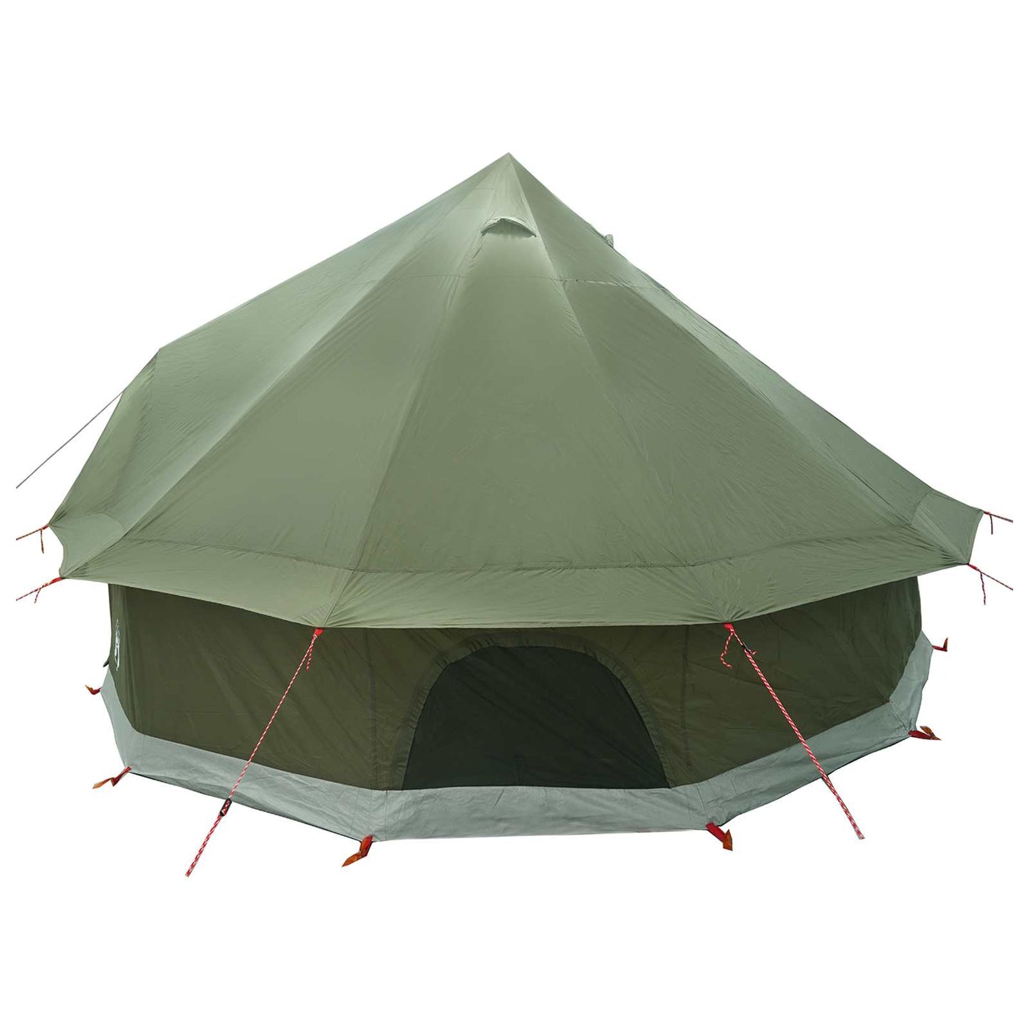 vidaXL Tipi Tent Olive Green 300 x 300 x 200 cm Polyester and Steel