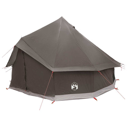 vidaXL Tipi Tent Brown Grey 300 x 300 x 200 cm Polyester and Steel