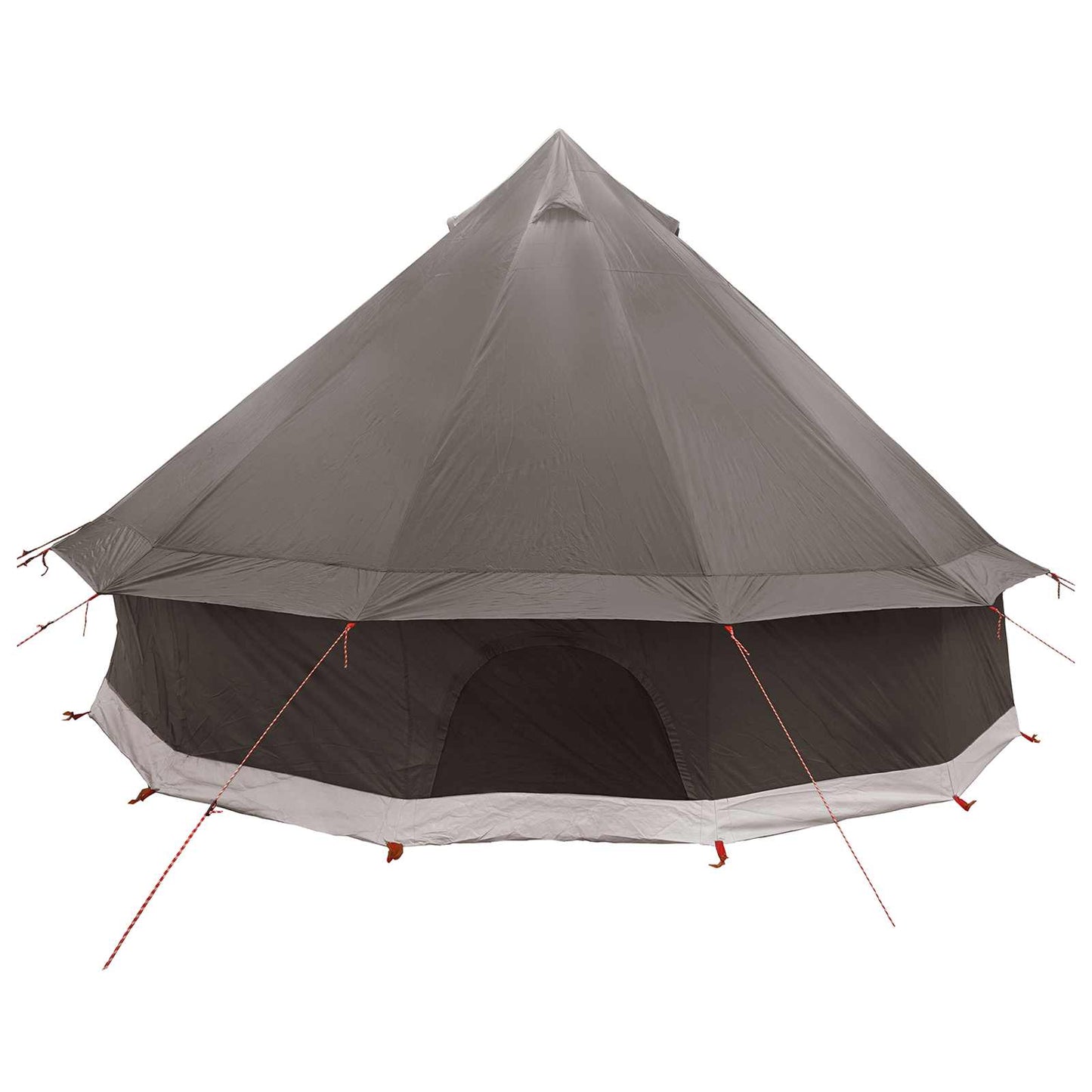 vidaXL Tipi Tent Brown Grey 300 x 300 x 200 cm Polyester and Steel
