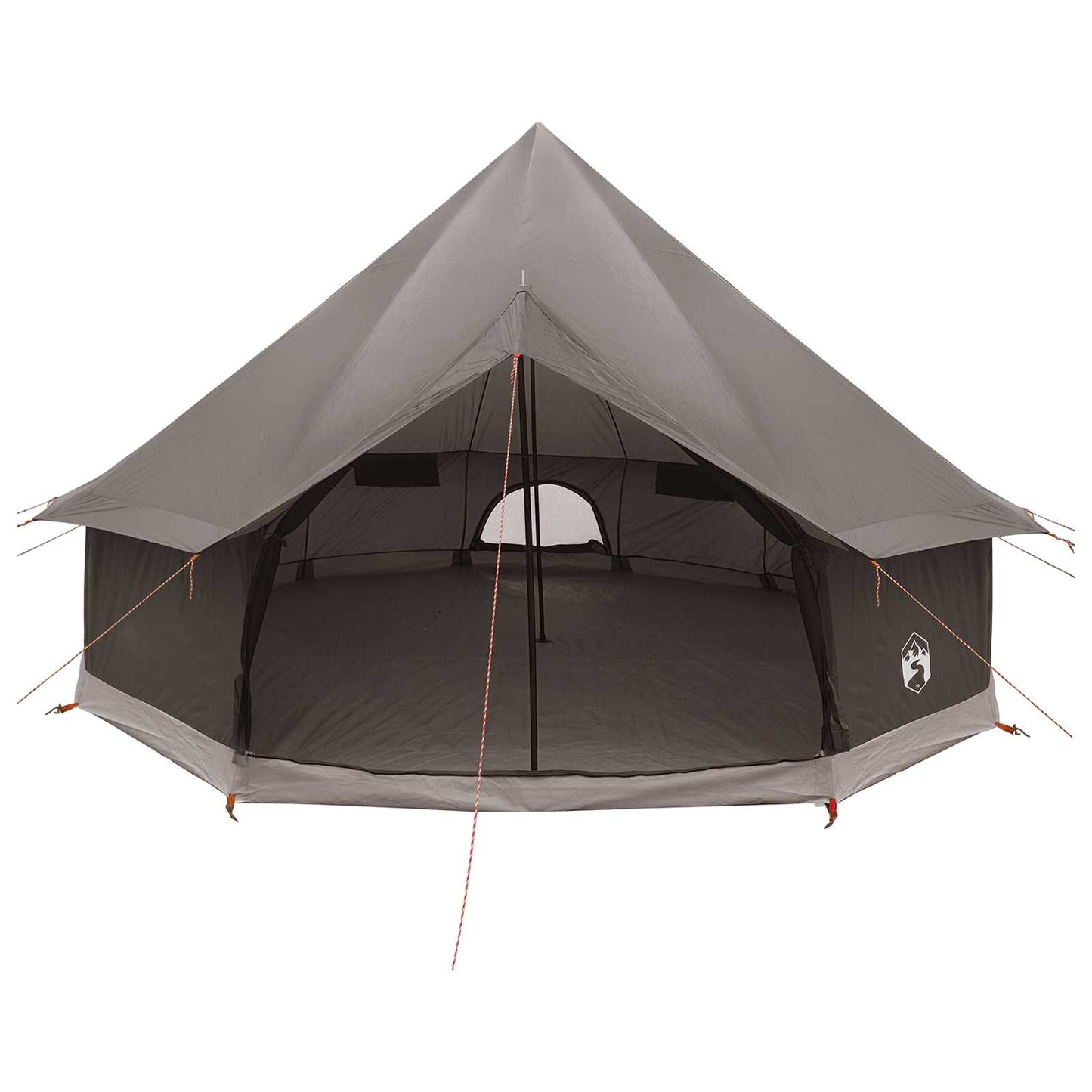 vidaXL Tipi Tent Brown Grey 300 x 300 x 200 cm Polyester and Steel