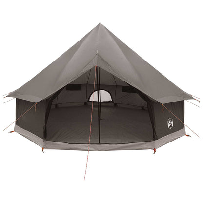 vidaXL Tipi Tent Brown Grey 300 x 300 x 200 cm Polyester and Steel