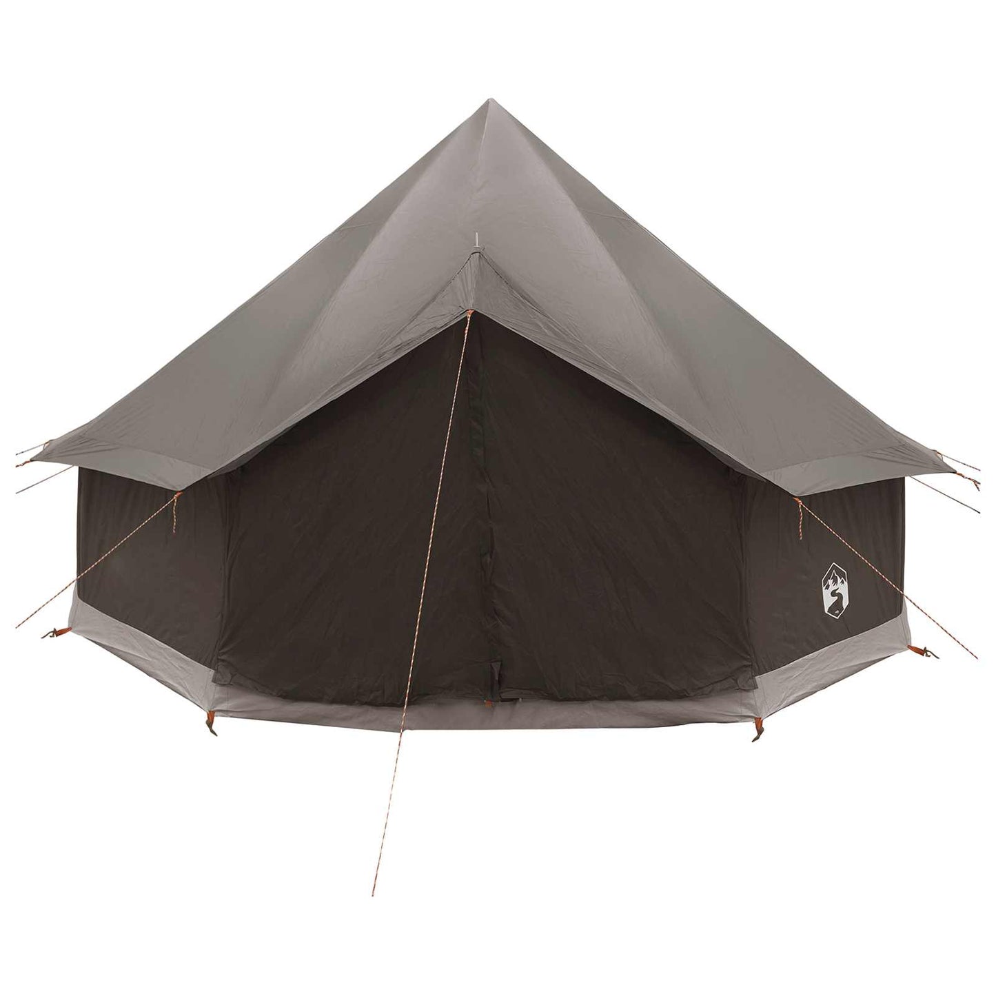 vidaXL Tipi Tent Brown Grey 300 x 300 x 200 cm Polyester and Steel