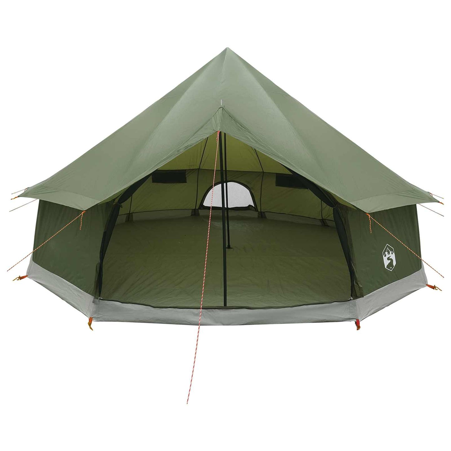 vidaXL Tipi Tent Olive Green 400 x 400 x 250 cm Polyester and Steel