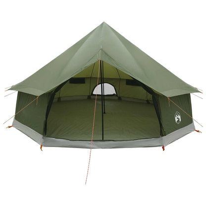 vidaXL Tipi Tent Olive Green 400 x 400 x 250 cm Polyester and Steel