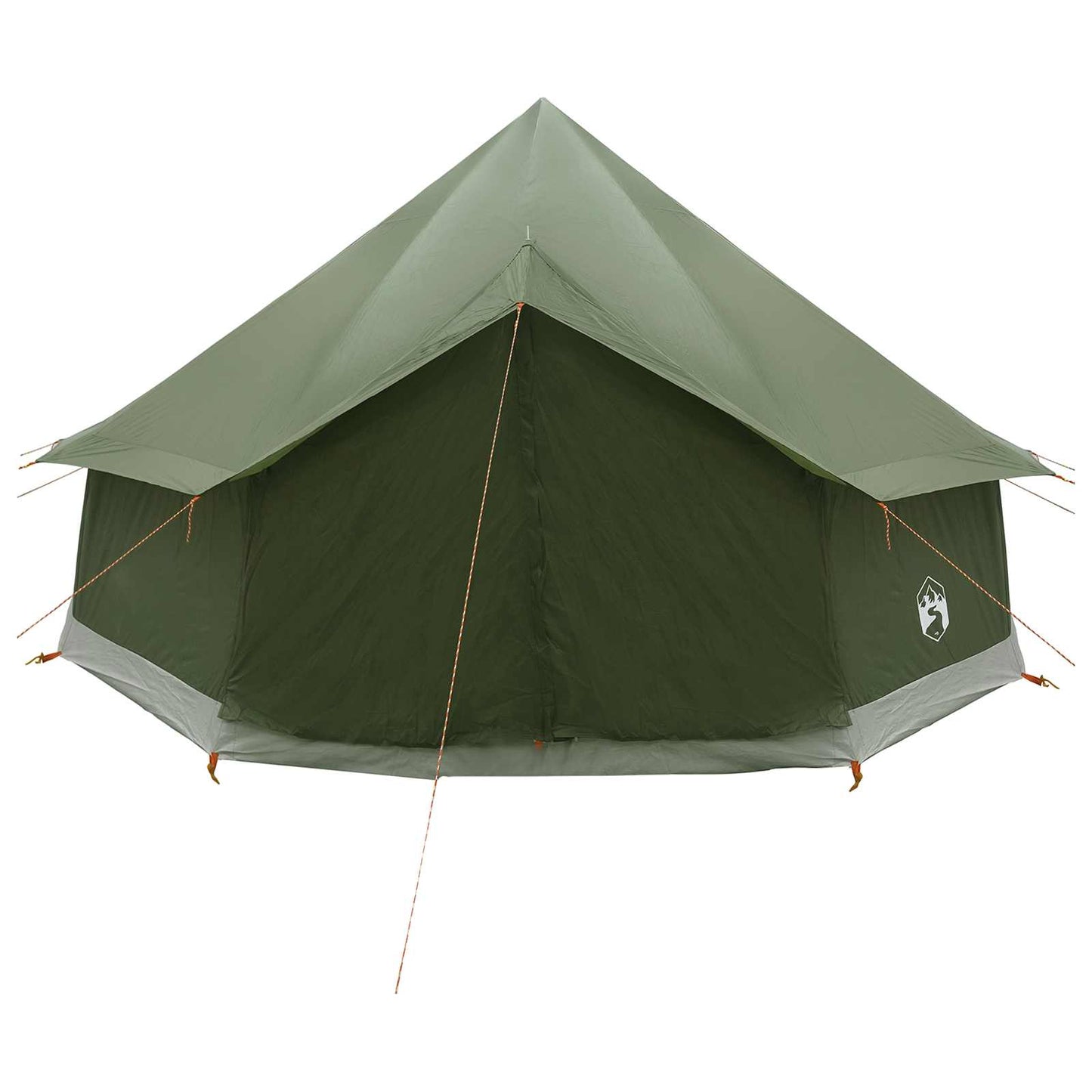 vidaXL Tipi Tent Olive Green 400 x 400 x 250 cm Polyester and Steel