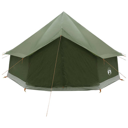 vidaXL Tipi Tent Olive Green 400 x 400 x 250 cm Polyester and Steel