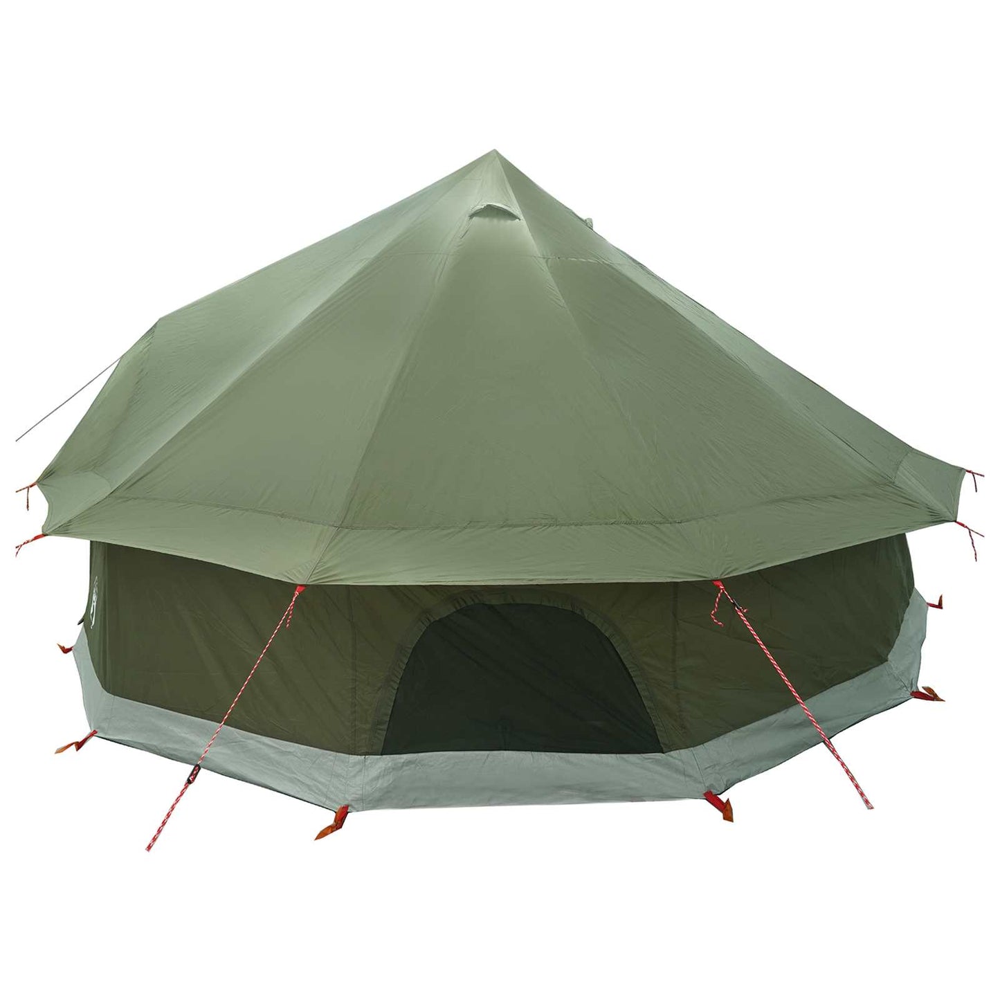 vidaXL Tipi Tent Olive Green 400 x 400 x 250 cm Polyester and Steel