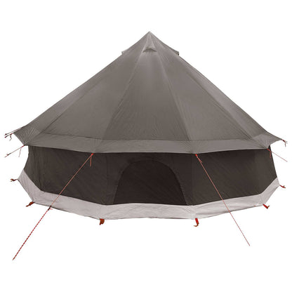 vidaXL Tipi Tent Brown Grey 400 x 400 x 250 cm Polyester and Steel