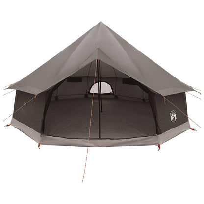vidaXL Tipi Tent Brown Grey 400 x 400 x 250 cm Polyester and Steel