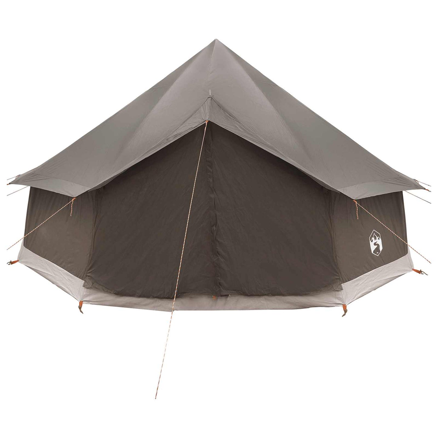 vidaXL Tipi Tent Brown Grey 400 x 400 x 250 cm Polyester and Steel
