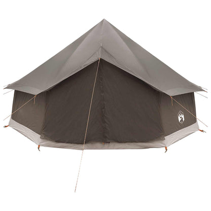 vidaXL Tipi Tent Brown Grey 400 x 400 x 250 cm Polyester and Steel