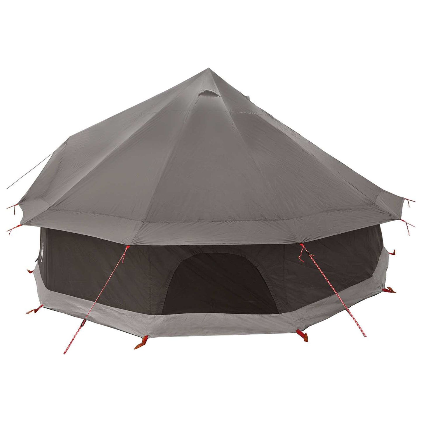 vidaXL Tipi Tent Brown Grey 400 x 400 x 250 cm Polyester and Steel