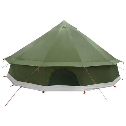 vidaXL Tipi Tent Olive Green 600 x 600 x 350 cm Polyester and Steel