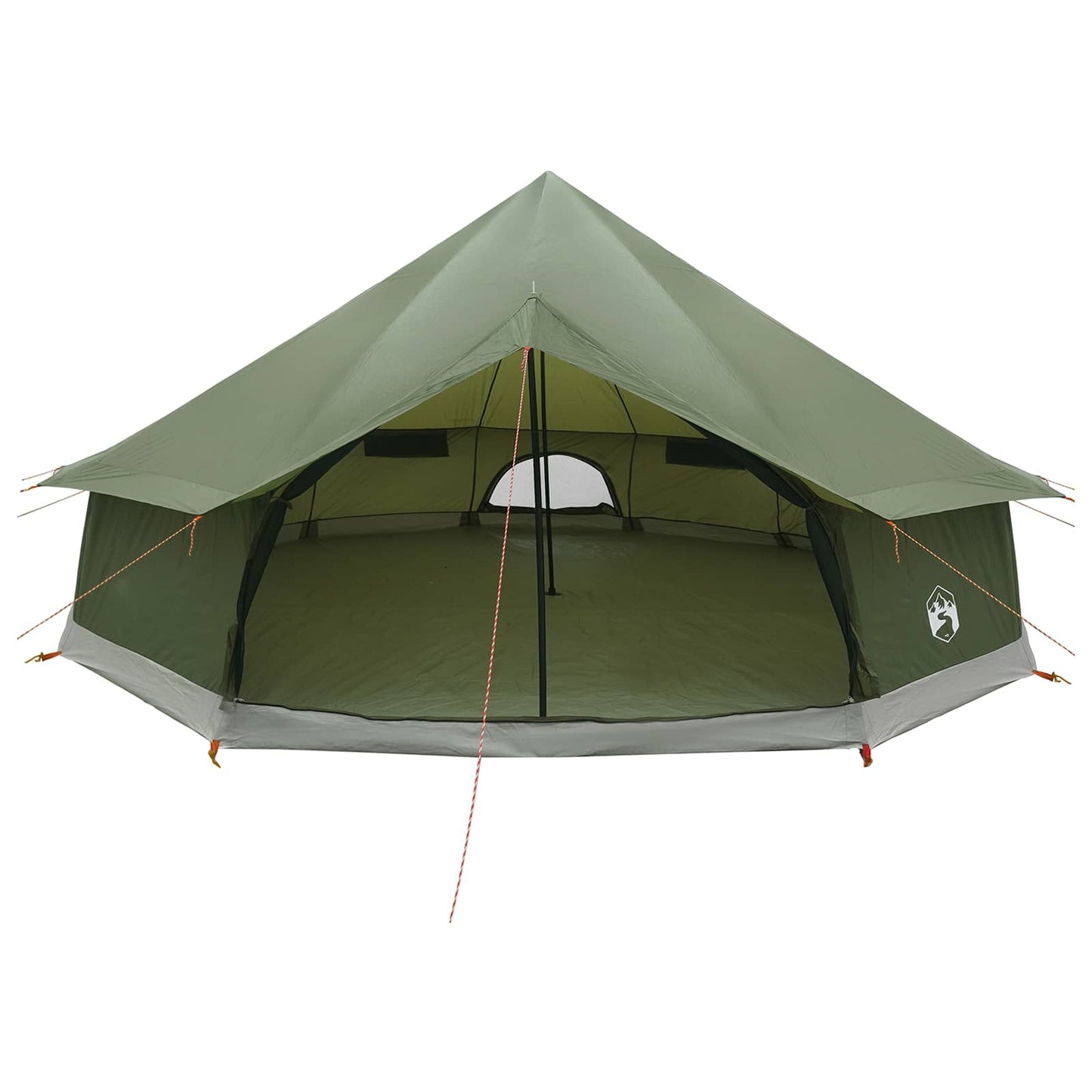 vidaXL Tipi Tent Olive Green 600 x 600 x 350 cm Polyester and Steel