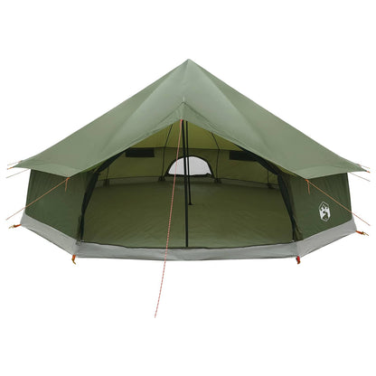 vidaXL Tipi Tent Olive Green 600 x 600 x 350 cm Polyester and Steel