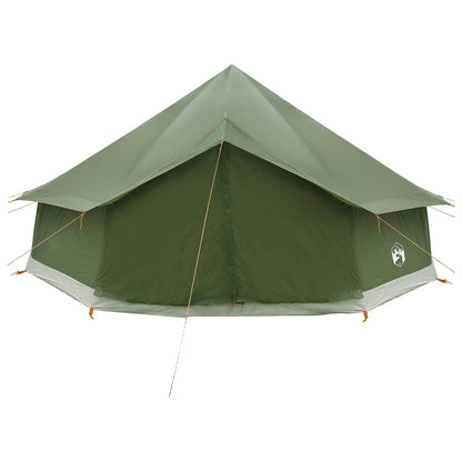 vidaXL Tipi Tent Olive Green 600 x 600 x 350 cm Polyester and Steel