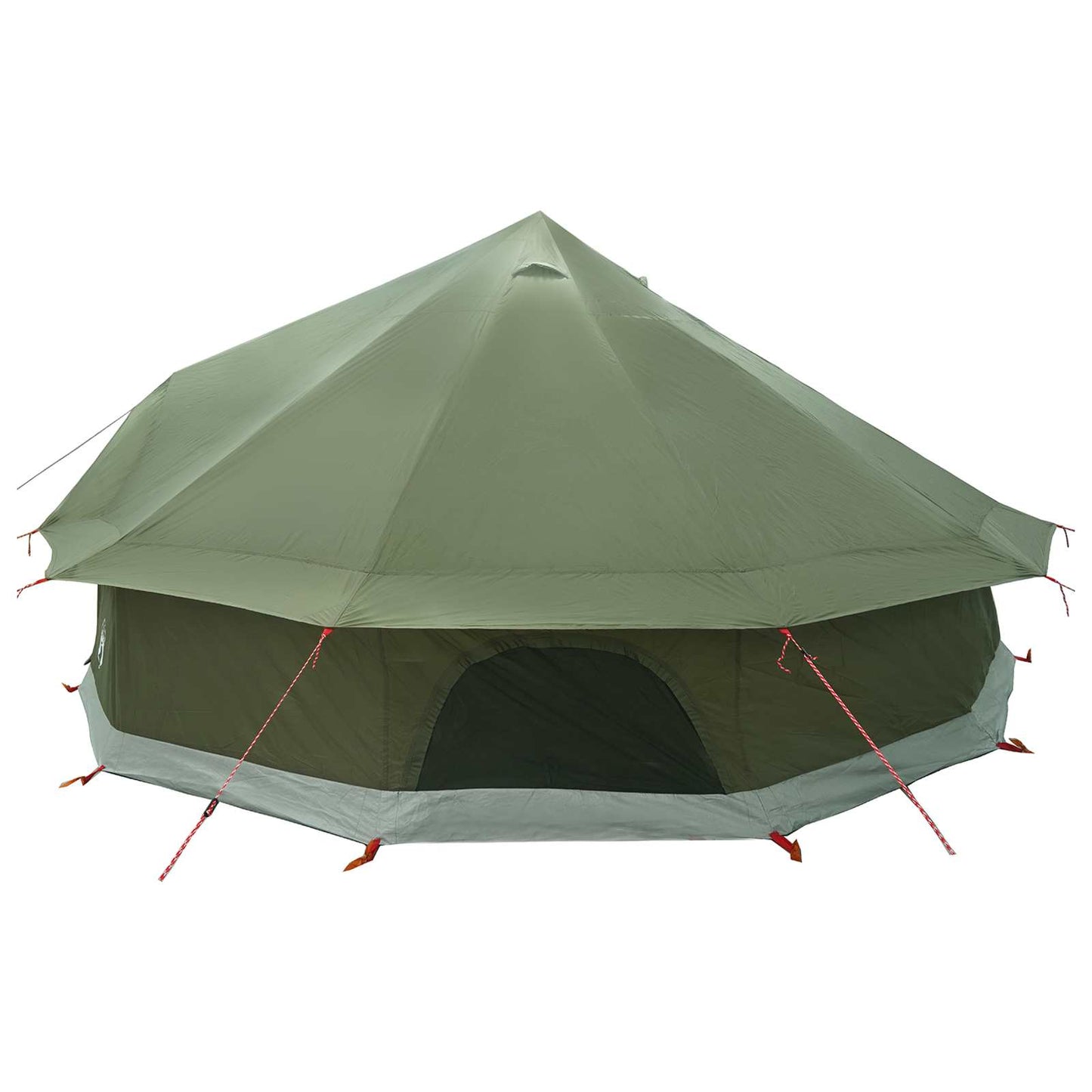 vidaXL Tipi Tent Olive Green 600 x 600 x 350 cm Polyester and Steel