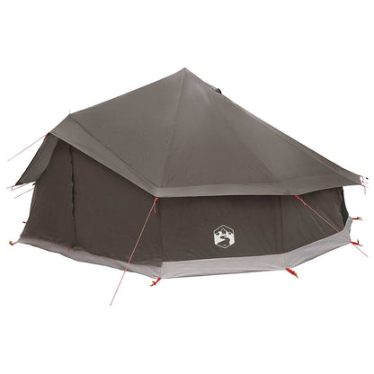 vidaXL Tipi Tent Brown Grey 600 x 600 x 350 cm Polyester and Steel