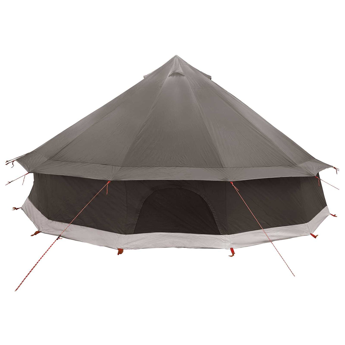 vidaXL Tipi Tent Brown Grey 600 x 600 x 350 cm Polyester and Steel