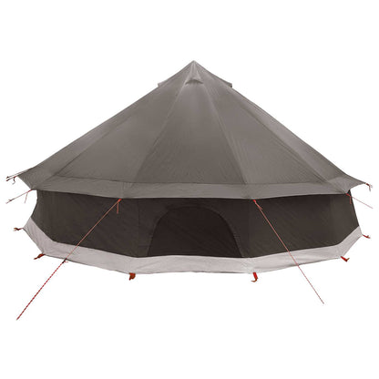 vidaXL Tipi Tent Brown Grey 600 x 600 x 350 cm Polyester and Steel