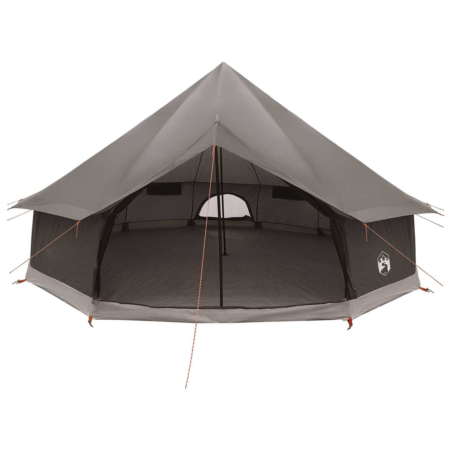 vidaXL Tipi Tent Brown Grey 600 x 600 x 350 cm Polyester and Steel