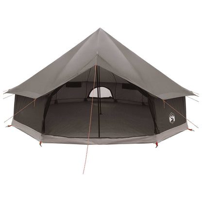 vidaXL Tipi Tent Brown Grey 600 x 600 x 350 cm Polyester and Steel