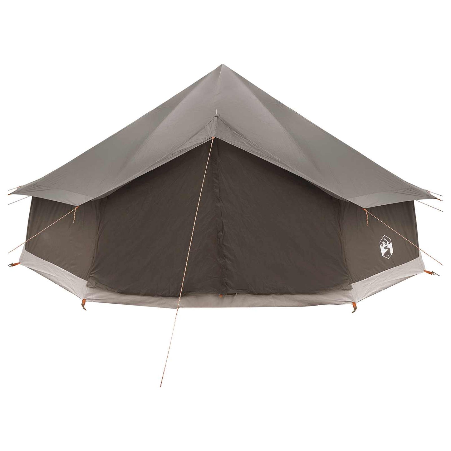 vidaXL Tipi Tent Brown Grey 600 x 600 x 350 cm Polyester and Steel