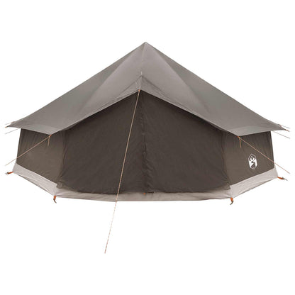 vidaXL Tipi Tent Brown Grey 600 x 600 x 350 cm Polyester and Steel