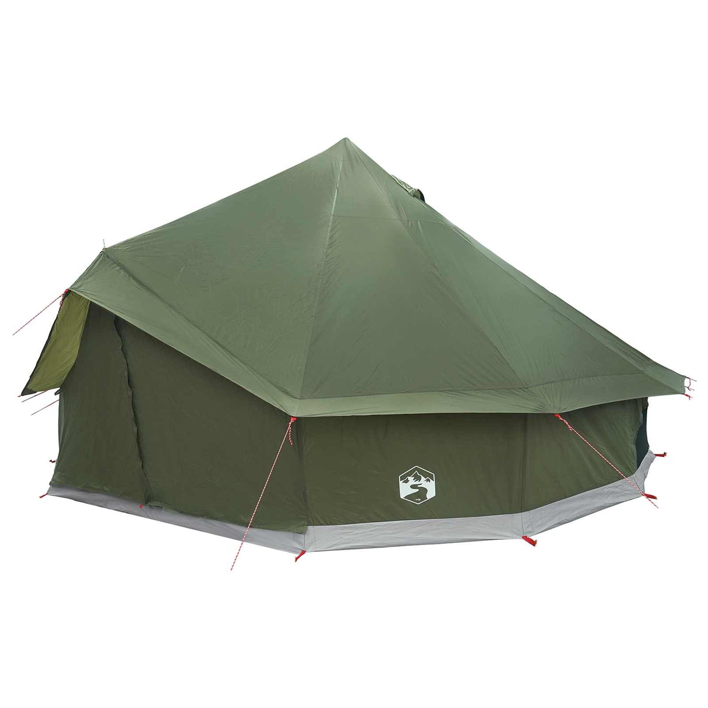 vidaXL Tipi Tent Olive Green 500 x 500 x 300 cm Polyester and Steel