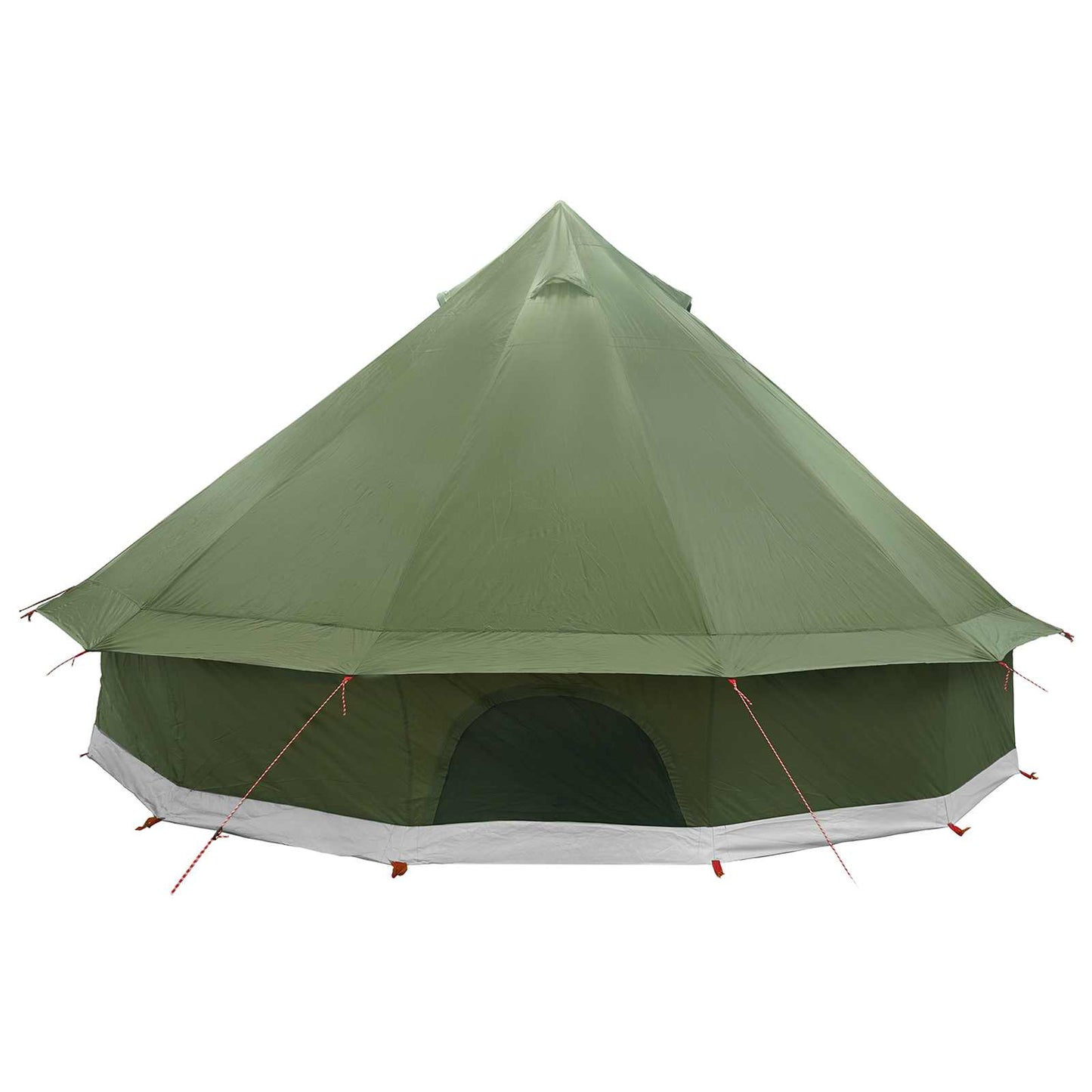 vidaXL Tipi Tent Olive Green 500 x 500 x 300 cm Polyester and Steel