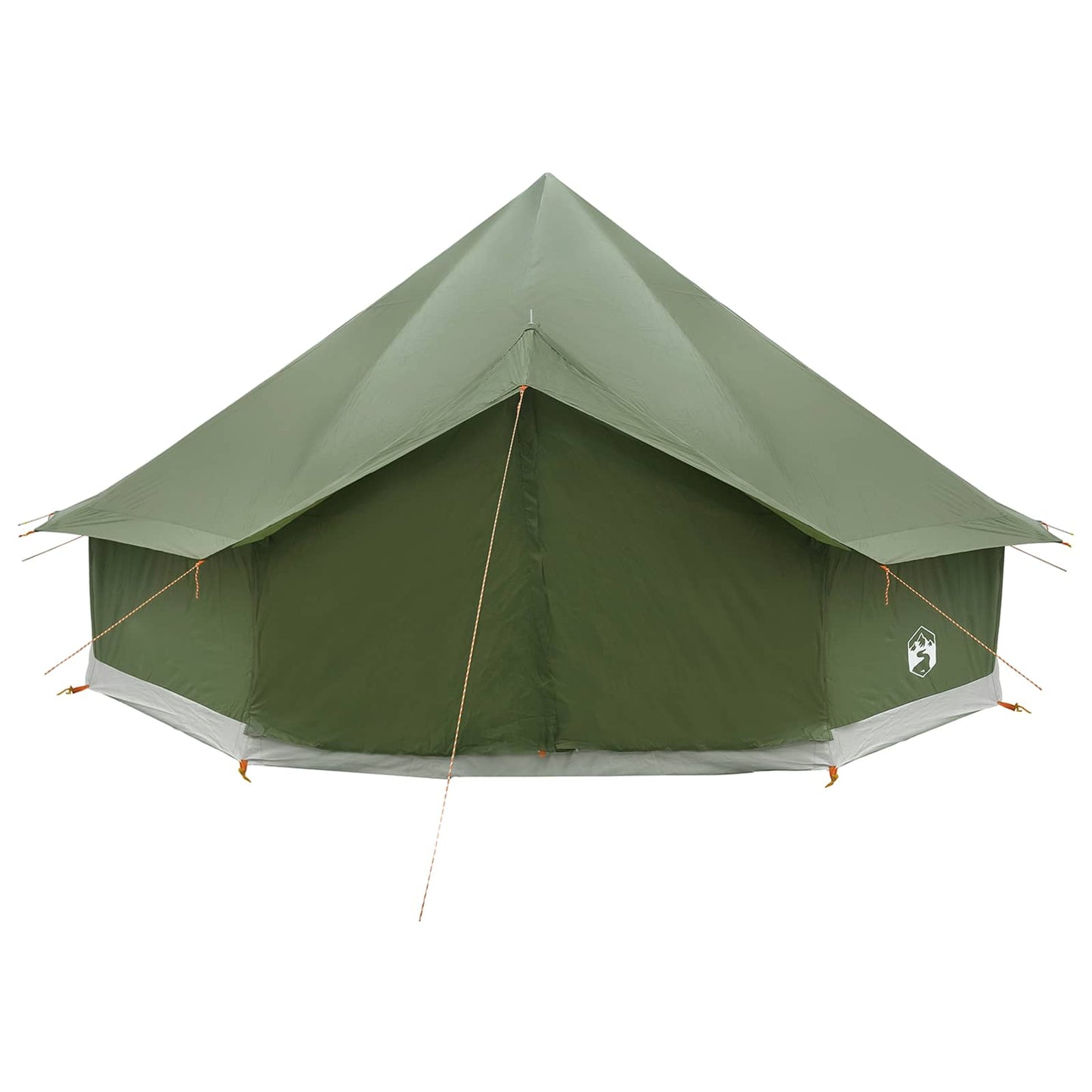 vidaXL Tipi Tent Olive Green 500 x 500 x 300 cm Polyester and Steel