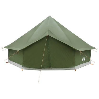 vidaXL Tipi Tent Olive Green 500 x 500 x 300 cm Polyester and Steel