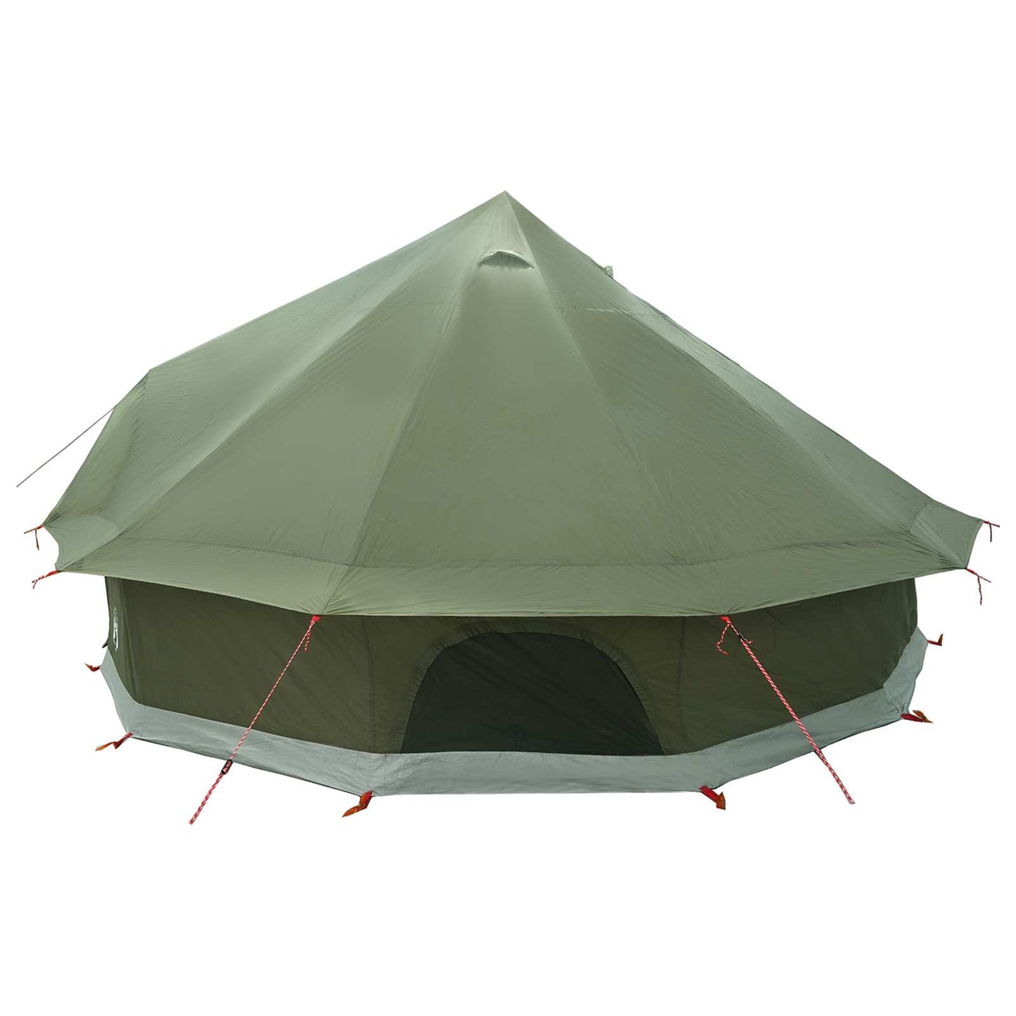 vidaXL Tipi Tent Olive Green 500 x 500 x 300 cm Polyester and Steel