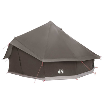 vidaXL Tipi Tent Brown Grey 500 x 500 x 300 cm Polyester and Steel