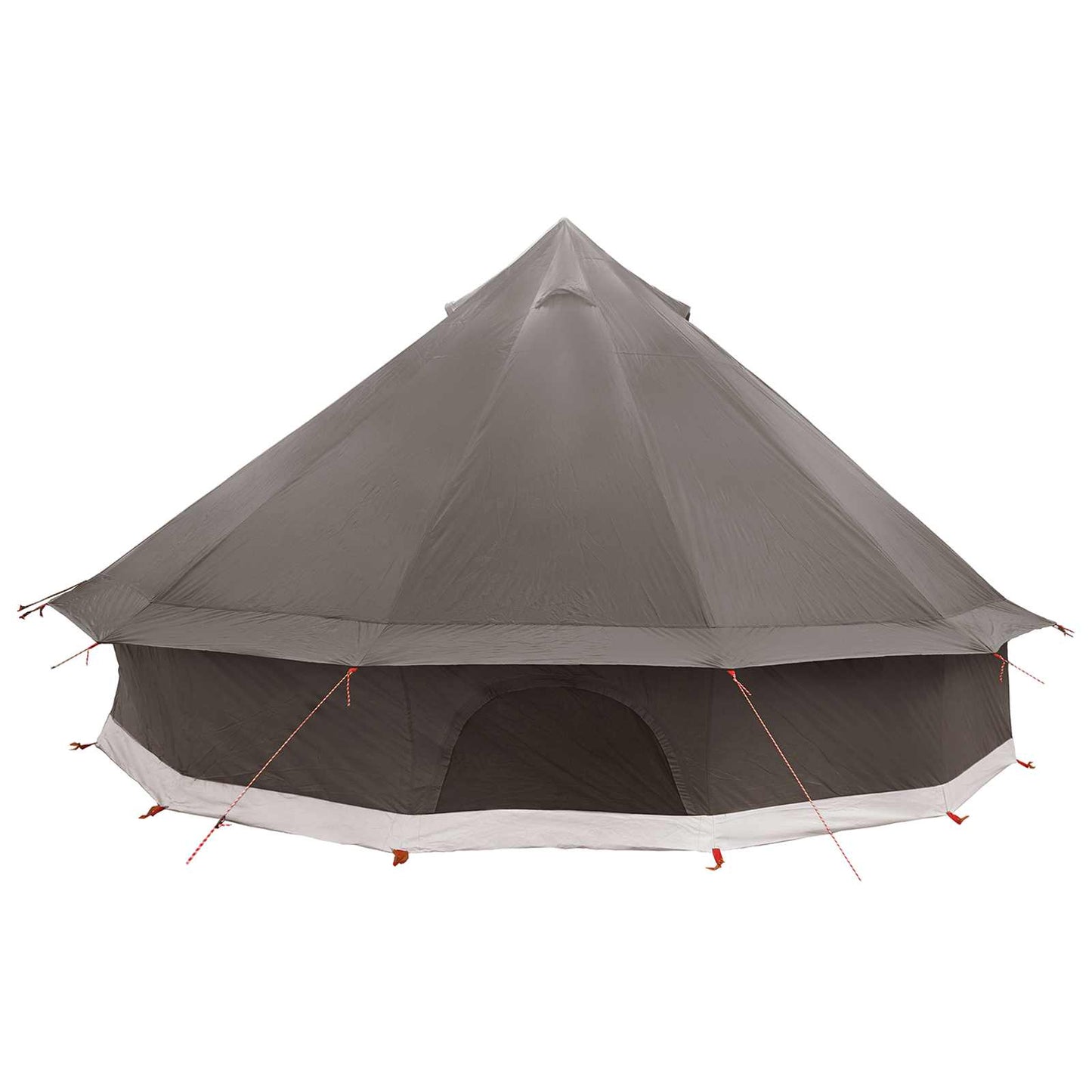 vidaXL Tipi Tent Brown Grey 500 x 500 x 300 cm Polyester and Steel