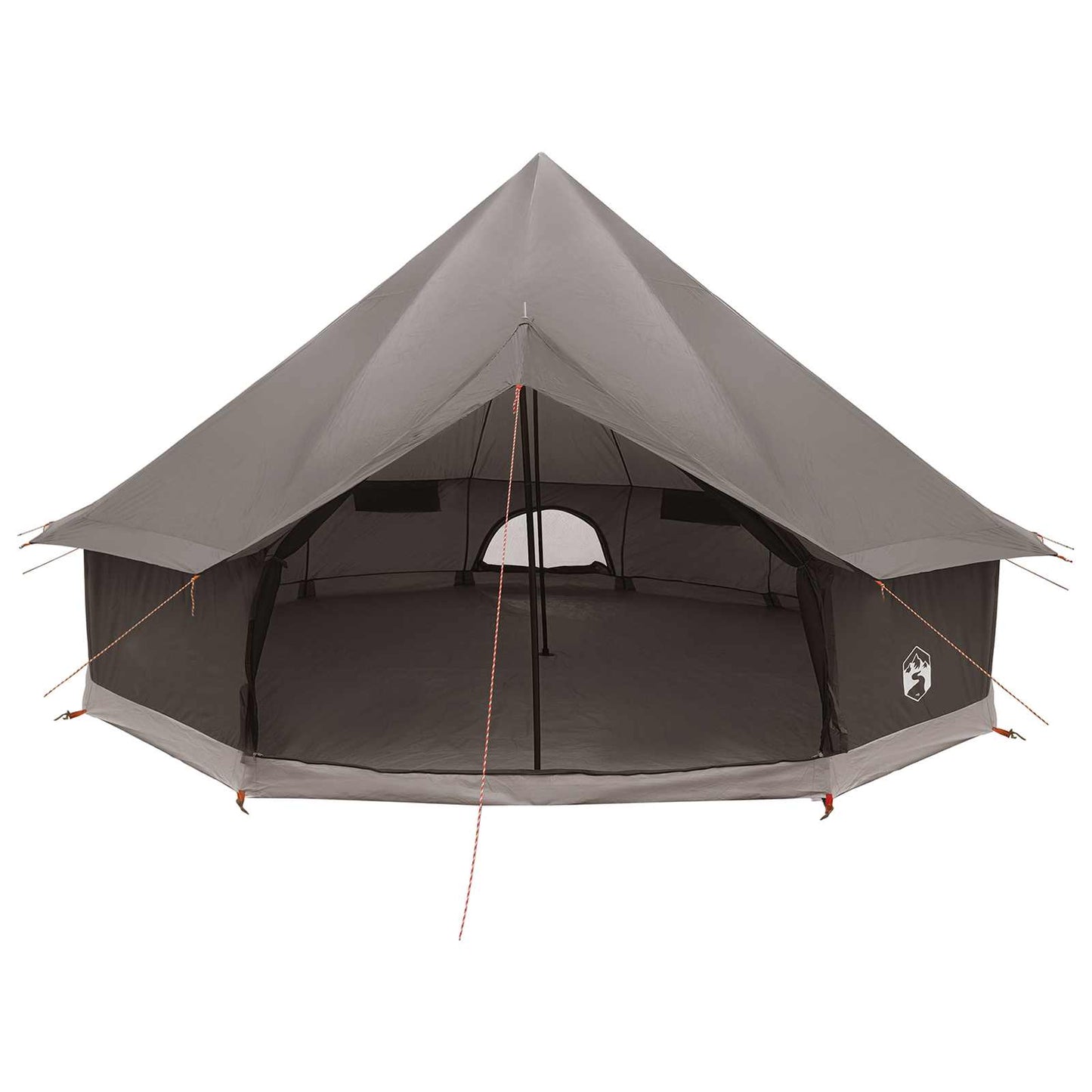 vidaXL Tipi Tent Brown Grey 500 x 500 x 300 cm Polyester and Steel