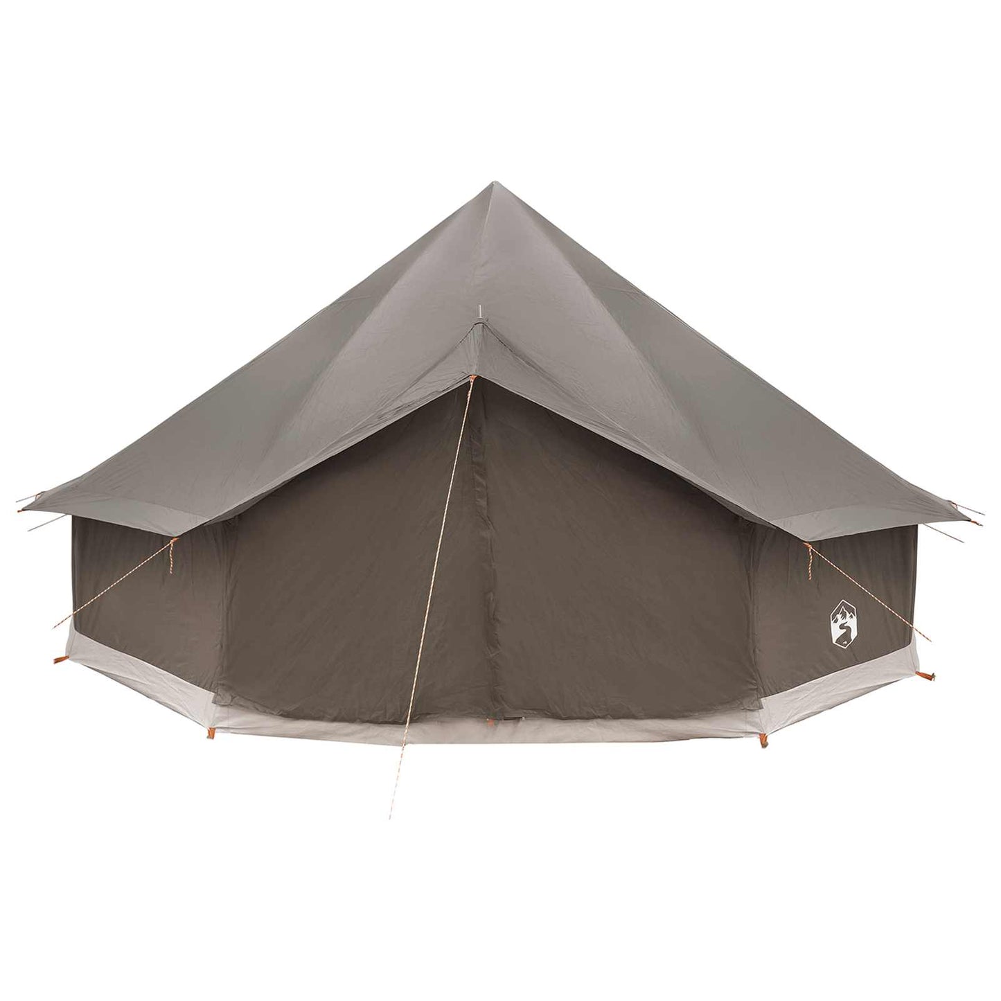 vidaXL Tipi Tent Brown Grey 500 x 500 x 300 cm Polyester and Steel