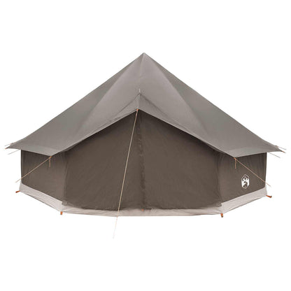 vidaXL Tipi Tent Brown Grey 500 x 500 x 300 cm Polyester and Steel