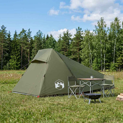 vidaXL Tunnel Tent Olive Green 215 x 100 x 90 cm Polyester and Steel